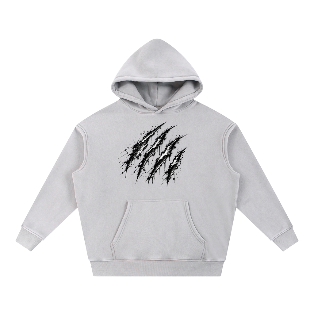 Snow Wash Fleece Oversize Hoodie
